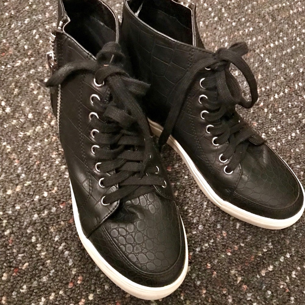 Black ankle boots